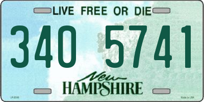 NH license plate 3405741