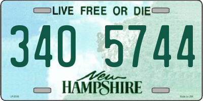 NH license plate 3405744