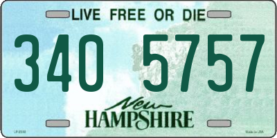 NH license plate 3405757