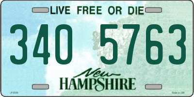 NH license plate 3405763