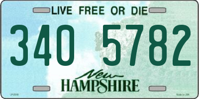 NH license plate 3405782