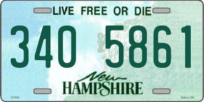 NH license plate 3405861