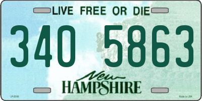 NH license plate 3405863