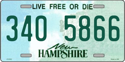NH license plate 3405866