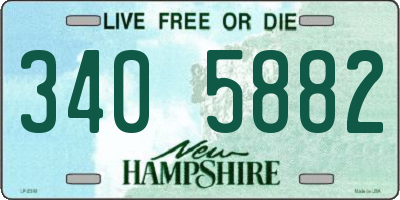 NH license plate 3405882