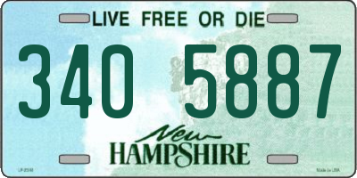 NH license plate 3405887