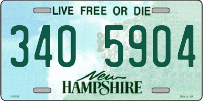 NH license plate 3405904