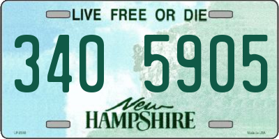 NH license plate 3405905