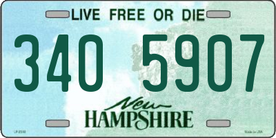 NH license plate 3405907