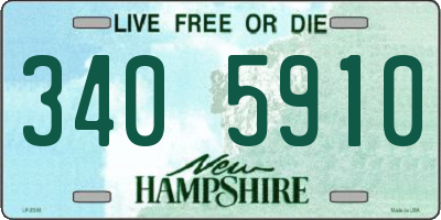 NH license plate 3405910