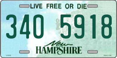 NH license plate 3405918