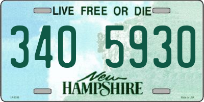 NH license plate 3405930