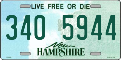 NH license plate 3405944