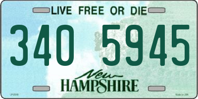 NH license plate 3405945