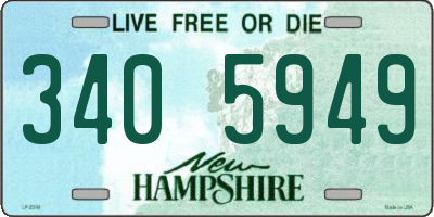 NH license plate 3405949