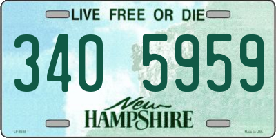 NH license plate 3405959