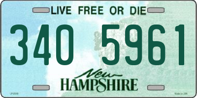 NH license plate 3405961