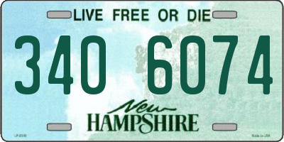 NH license plate 3406074