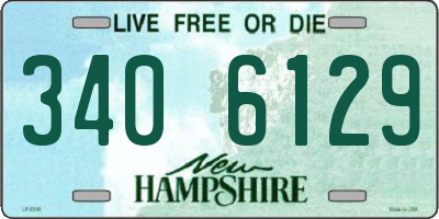 NH license plate 3406129
