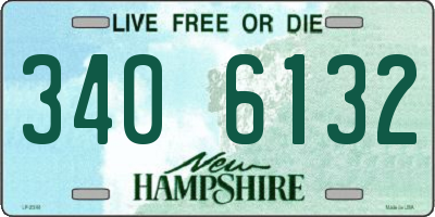 NH license plate 3406132