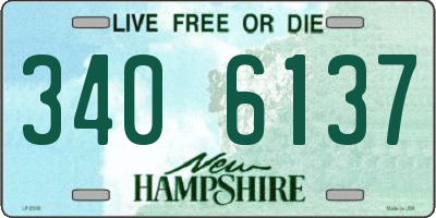 NH license plate 3406137