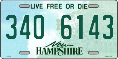 NH license plate 3406143