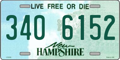 NH license plate 3406152