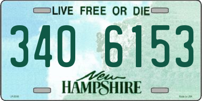 NH license plate 3406153