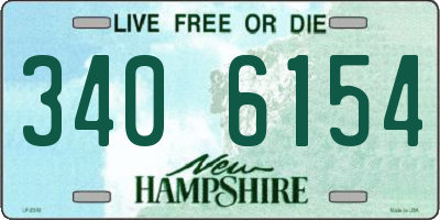 NH license plate 3406154
