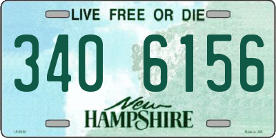 NH license plate 3406156