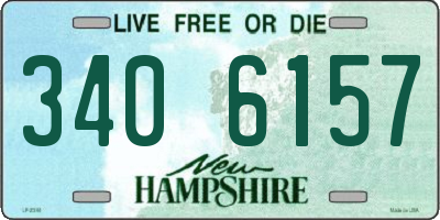 NH license plate 3406157