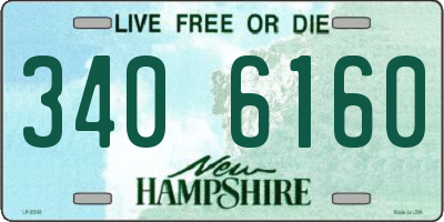 NH license plate 3406160