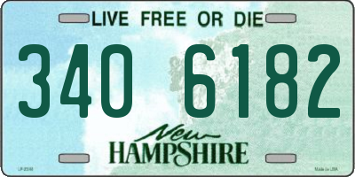 NH license plate 3406182