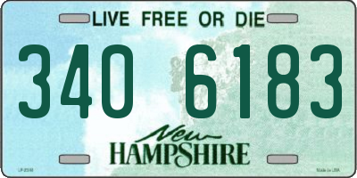 NH license plate 3406183