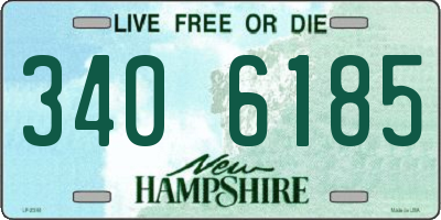NH license plate 3406185