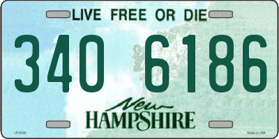 NH license plate 3406186