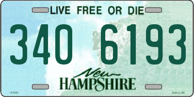 NH license plate 3406193