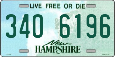 NH license plate 3406196
