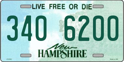 NH license plate 3406200