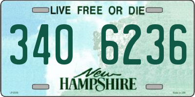NH license plate 3406236