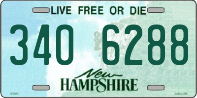 NH license plate 3406288