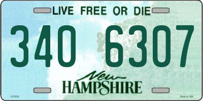 NH license plate 3406307