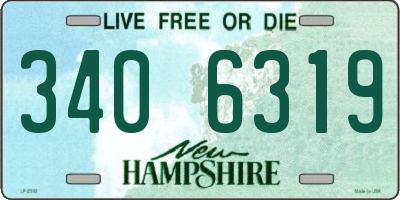 NH license plate 3406319