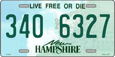 NH license plate 3406327