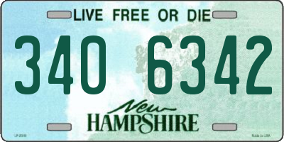 NH license plate 3406342