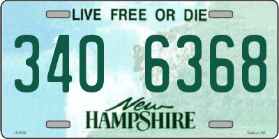 NH license plate 3406368