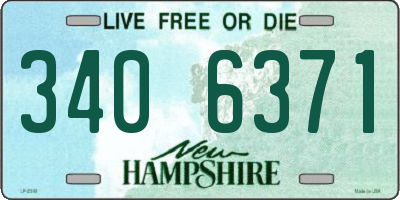 NH license plate 3406371