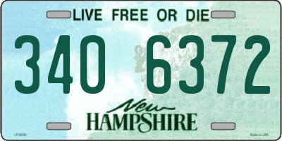 NH license plate 3406372