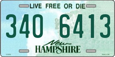 NH license plate 3406413