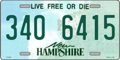 NH license plate 3406415